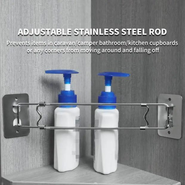 RV Shower Corner Shelf Bar