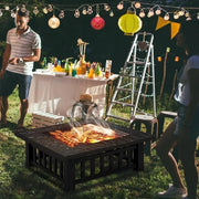 Square Metal Firepit Stove
