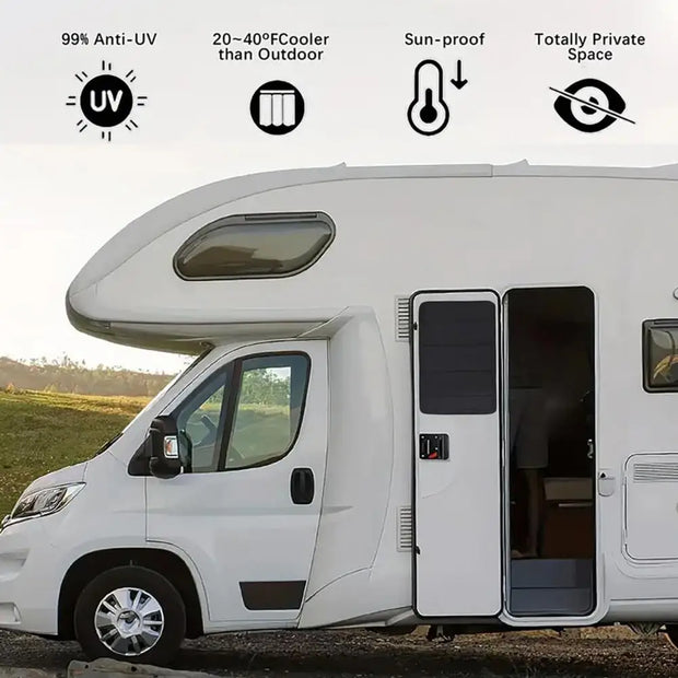 RV Magnetic Window Shade Cover