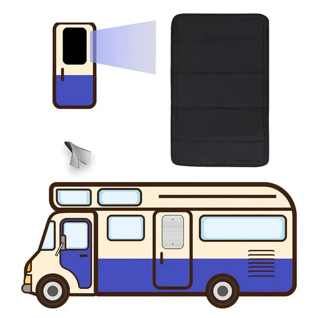 RV Magnetic Window Shade Cover